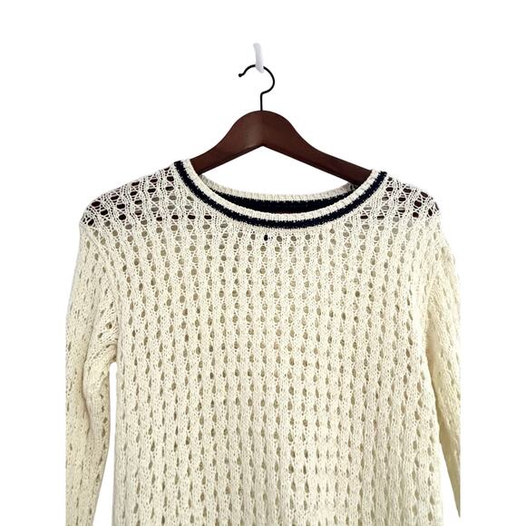 Aeropostale Crochet Cream Pullover Sweater - Picture 5 of 7